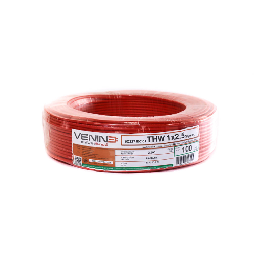 Electric Wire IEC01 THW VENINE 1x2.5 100M Red-1