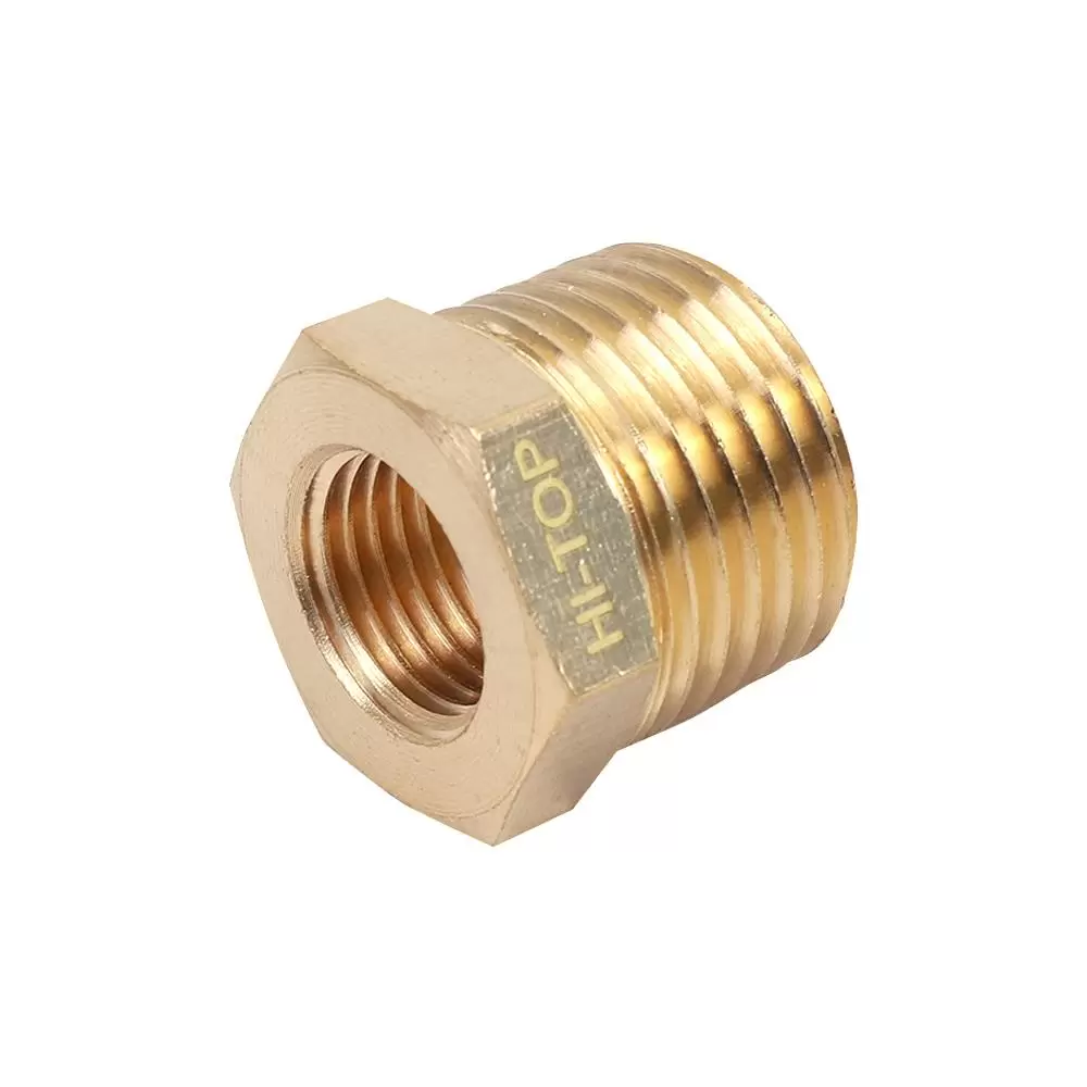 ข้อต่อข้อลดเกลียวใน-นอก HI-TOP BH 2-4 หุน (1/4-1/2 นิ้ว) สีทอง (1157462)-1