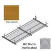 Hook On Galvanized Steel Ceiling R-H200 Metalworks Cherry Wood 1350x450 mm M2 Micro Perforated