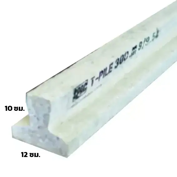 T-Shape CPAC Concrete Pile 10x12 CM. Length 2 m-1