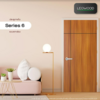 Melamine Door MDF iDoor S6 Brazilian Teak 3.5x80x200 cm Pattern 03