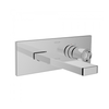 KOHLER COMPOSED ก๊อกผสมอ่างล้างหน้าติดผนัง 1 มือบิด สีโครเมี่ยม K-73061X-7-CP