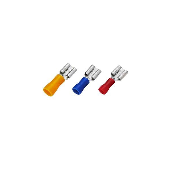 หัวเสียบตัวเมีย รุ่นแบบหุ้ม รุ่น V 2.5 - 7A (แพ็ค 10 ชิ้น) สีน้ำเงิน-1