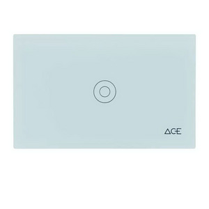 สวิทซ์ทางเดียว ระบบสัมผัส 1 ปุ่ม รุ่น SWS01 สีเทา-1