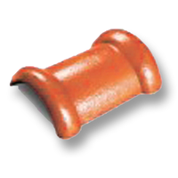 ครอบสันโค้ง 2 ทาง กระเบื้อง CT ตราเพชร Gran Onda ส้มวรารักษ์ 212MR002801