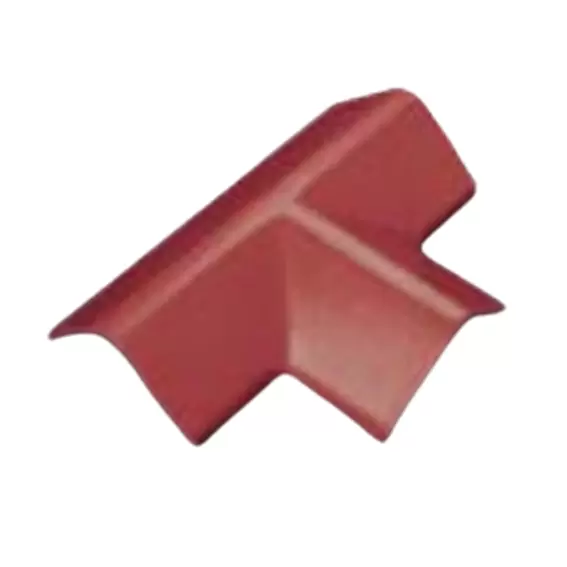 กระเบื้องเจียระไน แดงมั่งมี ครอบ 3 ทาง ตัว T 422YP900101-1