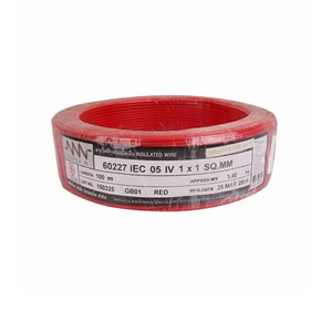 สายไฟ IEC01 THW 1x1 ตร.มม. สีแดง 100 เมตร NNN-1