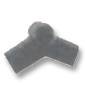 Cement Adjustable End Ridge Under SCG Roman Tile Hybrid-