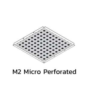 ฝ้าเหล็กกัลวาไนซ์ คลิป-อิน Metalworks Q-Clip F White แผ่นเจาะรู M2 Micro Perforated-1