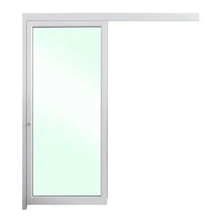 ALUMINUM HANGING SLIDING DOOR LYNN X-SERIES 90x205CM WHITE (277796)-1