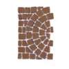 Carpet Stone Semicircle Smooth texture 52.5x80x2 cm Dark Red (Cancelled)