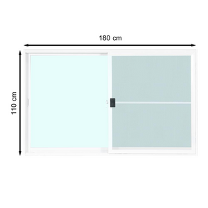 หน้าต่างAlu.S-S มุ้ง TK 180x110cm ขาว (1183851)-1