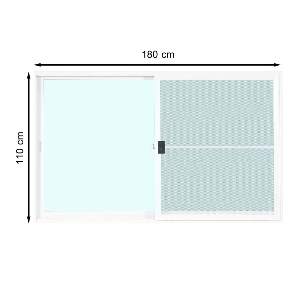 หน้าต่างAlu.S-S มุ้ง TK 180x110cm ขาว (1183851)-1