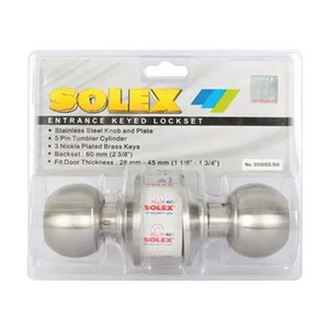 SOLEX 5500 SS BATHROOM KNOB (1008518)