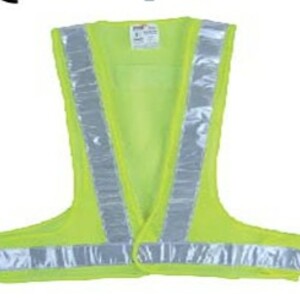 เสื้อจราจรสะท้อนแสงทรงวี YAMADA 5559V สีเขียว (1138224)