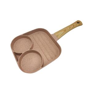 FRY PAN 18cm 3 HOLES CUTE KECH PINK IH (1210561)-1