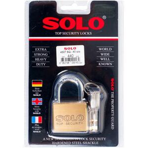 SOLO 40MM 4507SQ-40 PB PADLOCK (282375)