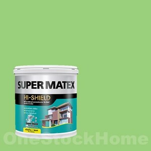 สี TOA สีน้ำซุปเปอร์เมเทค ชนิดด้าน ภายใน สี SM938 Sweety Green Grape 5 กล.