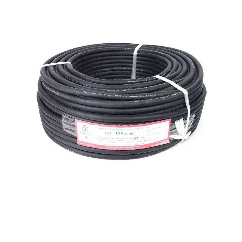 สายไฟ VCT 2x6x100 ม. สีดำ-1