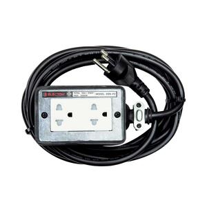 บล็อคยาง 2x4 พร้อมสาย VCT3x1.5 2ช่อง ELECTON ERB-P231510 10 เมตร ดำ (1105137)