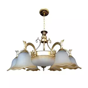 โคมไฟระย้า LIGHT รุ่น 06-ML-2083-6+3 สีทองรมดำ STAR-1
