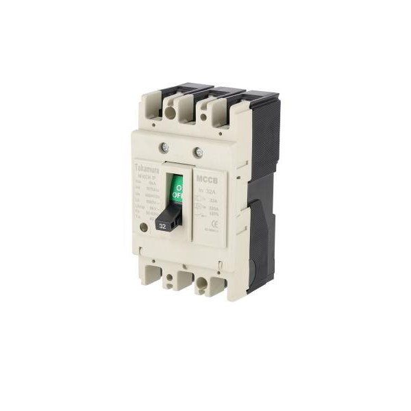 ออโต้เบรกเกอร์ รุ่น TNF63CW-3P32A กำลัง 5 KA 3 เฟส 32 แอมป์ สีครีม-1
