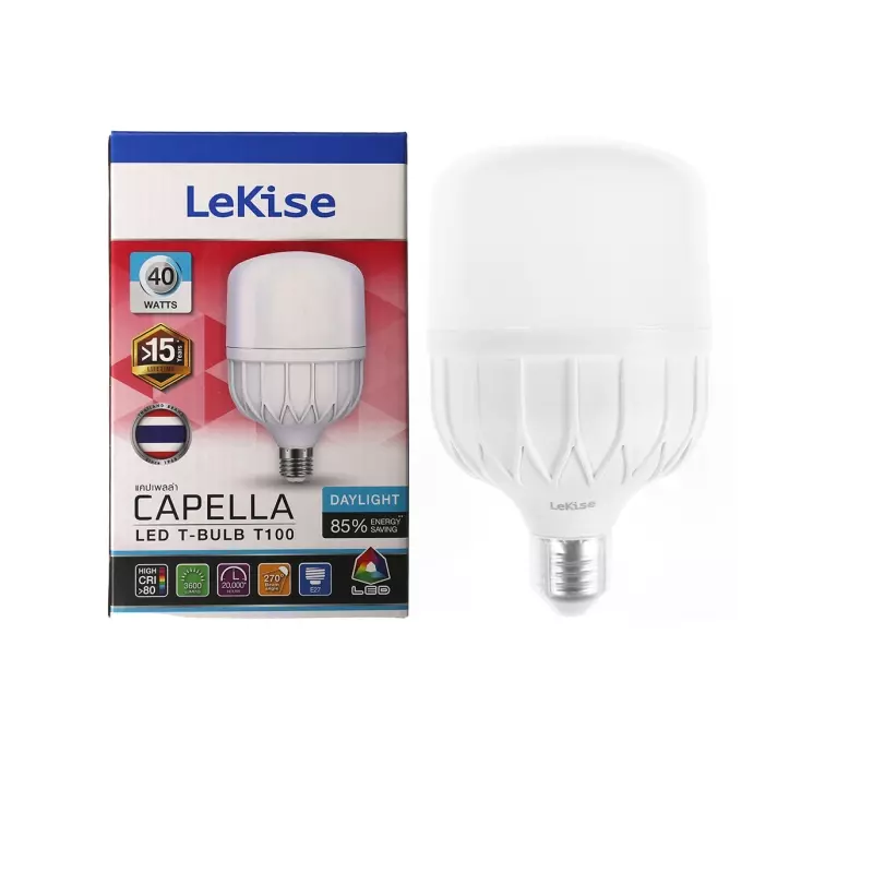 หลอดไฟ T100 40 วัตต์ รุ่น Capella T-Bulb (Day Light) LEKISE-1