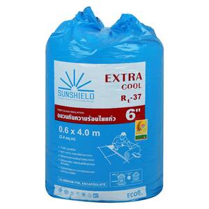 ฉนวนใยแก้ว SUNSHIELD ALU. 6 นิ้ว 0.6X4m (190706)
