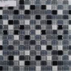 กระเบื้องโมเสค โมเสคแก้ว คละลายไลท์แบล็ค TARA 30x30x0.4CM (1103796)