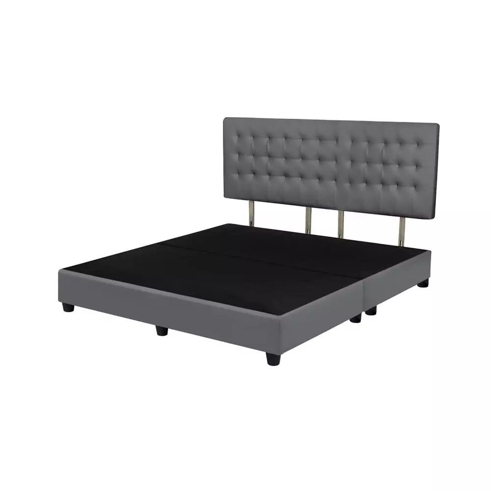 ฐาน+หัวเตียง MUNICH 5FT D-GRAY HLS (1173504)-1