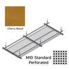 Hook On Galvanized Steel Ceiling R-H200 Metalworks Cherry Wood 1350x450 mm M10 Standard Perforated