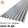 สังกะสี 3 ดาว ลอนใหญ่ ขาว 10 ฟุต