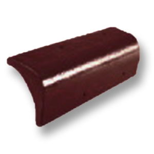Diamond Concrete Tile Aroon Roong Brown Barge End-