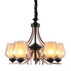 MAXLIGHT Ceiling lamp D33108-5 E27 5 bulbs 40W Black-1