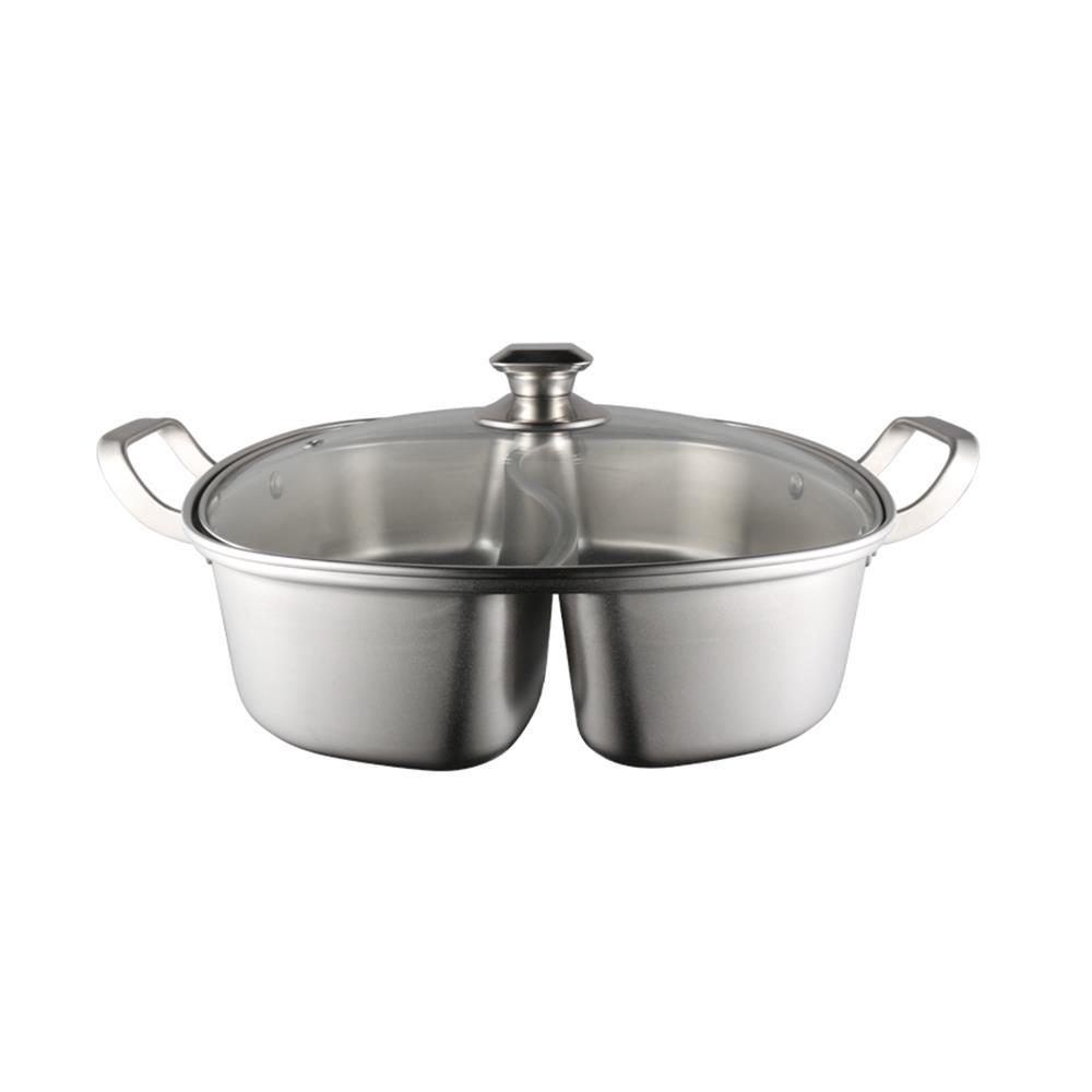 หม้อชาบูเหลี่ยม 32cm 2ช่อง SHABU KECH IH (1194561)-1
