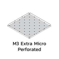 ฝ้าอลูมิเนียม คลิป-อิน Metalworks Q-Clip F White แผ่นเจาะรู M3 Extra Micro Perforated