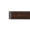 Wood Railing with Cornice 2x9x300 cm. (Dark Walnut)