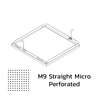 Galvanized Steel Ceiling Vector Metalworks White 500x500 mm M9 Straight Micro Perforated