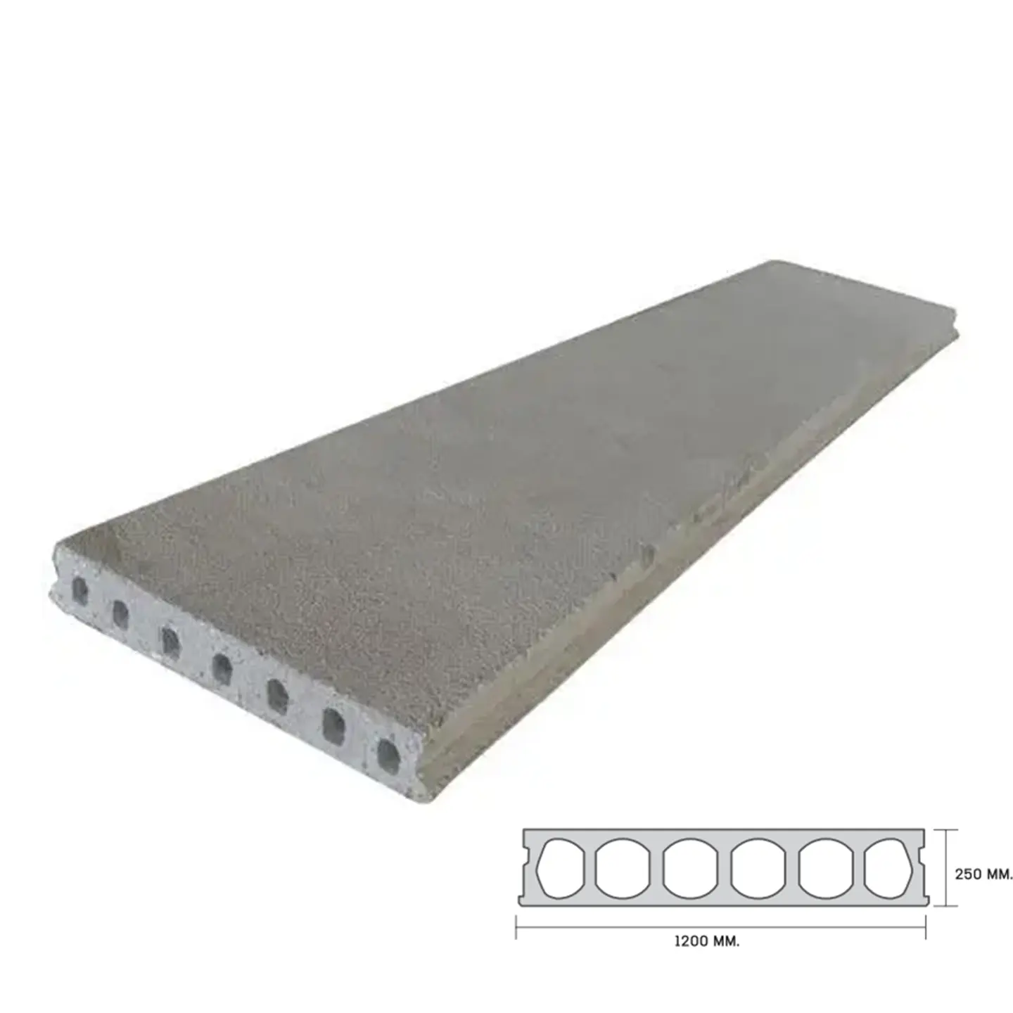 Hollow Core 25x120 cm PC Wire 5 Size: 3/8 inch-1