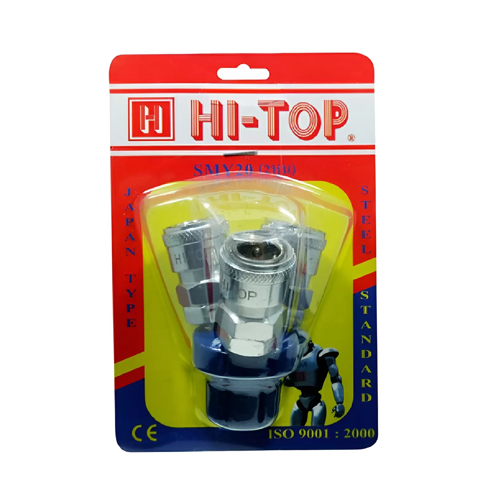 ข้อต่อลม 3 ทาง กลม HI-TOP SMY สีเงิน (1157403)-1
