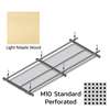 Hook On Aluminum Ceiling R-H200 Metalworks Light Maple Wood 1350x450 mm M10 Standard Perforated