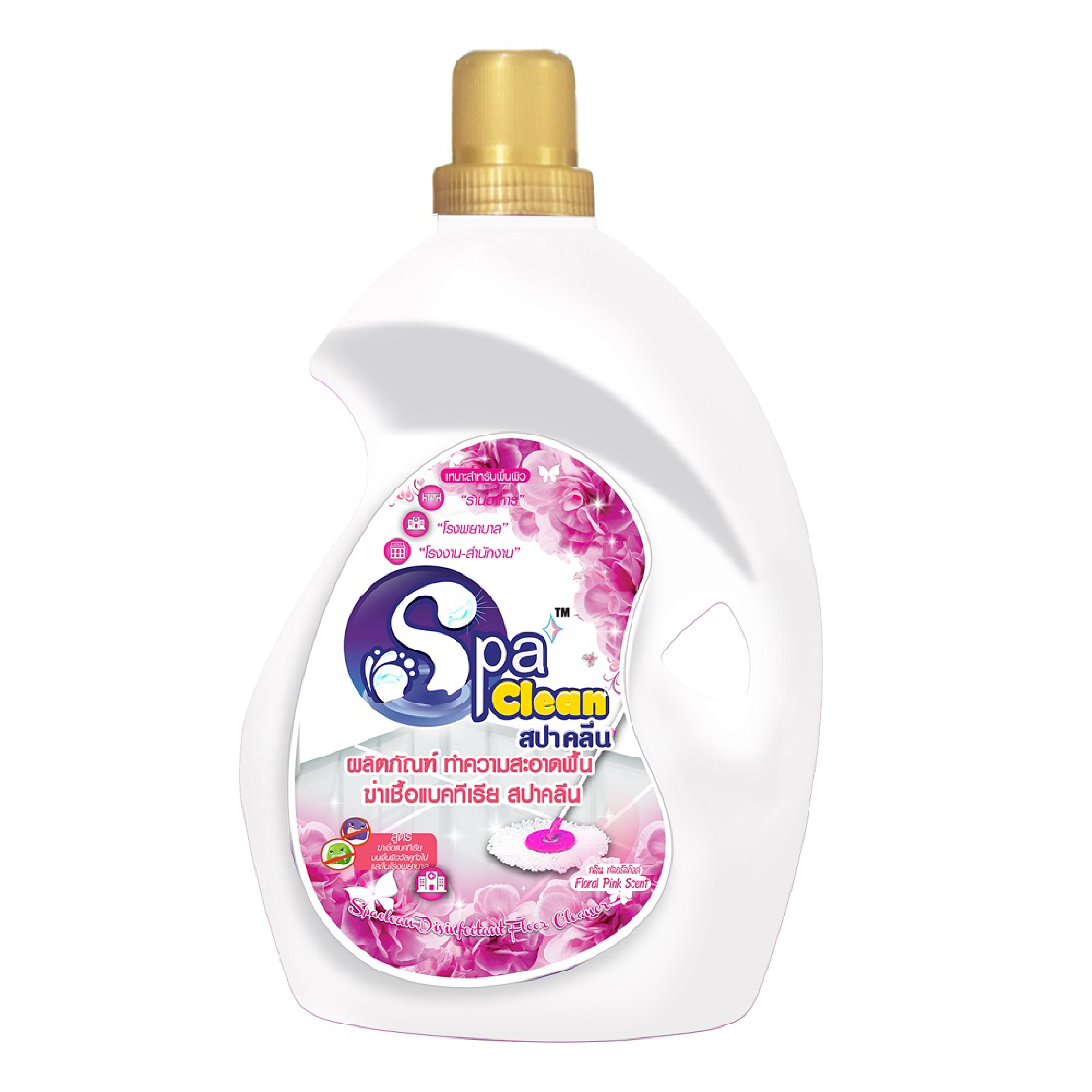 น้ำยาถูพื้น SPACLEAN 3,500 มล. ฟลอรัลพิ้งค์ (1188357)-1