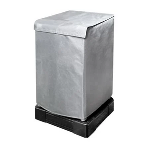 ผ้าคลุมเครื่องซักผ้าฝาบน 8-10 กก. CKR PLASTIC F-T003 64X64X96 ซม. สีเทาทึบ (1024944)