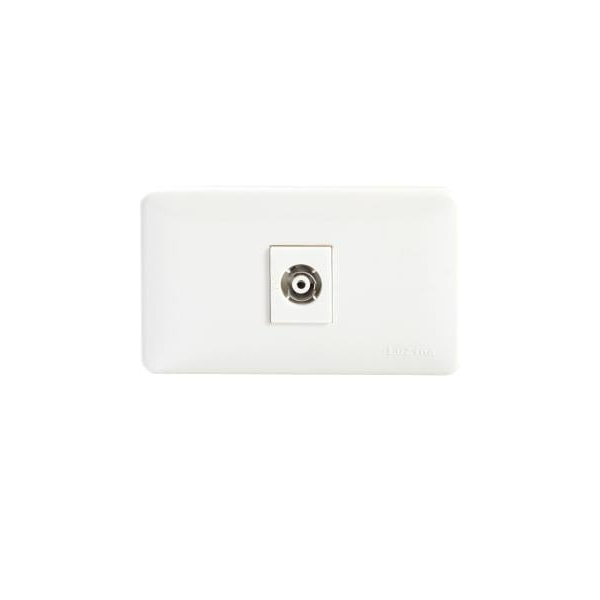ชุดเต้ารับโทรทัศน์ รุ่น Full Color LZFT-001 สีขาว-1