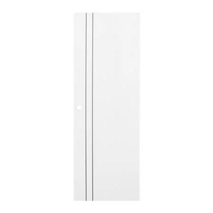 ประตูห้องน้ำ UPVC ECO-DOOR P2 70X200 ซม. สีขาว เจาะลูกบิด (1200662)