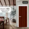 Melamine DoorX Silver - Mahogany 01 3.5x80x200 cm