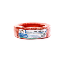 สายไฟ THW (IEC01) 1x1.5 ยาว 100 เมตร สีแดง ทริปเปิ้ลเอ็น