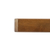 Wood Railing with Cornice 2x9x300 cm. (Teak)