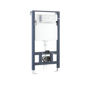 COTTO C962102 หม้อน้ำซ่อนผนังและอุปกรณ์รุ่นกดชำระด้านหน้า 6L มีเฟรม (F) 8852425732583-1