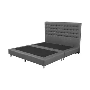 ฐาน+หัวเตียง BERLIN 5FT D-GRAY HLS (1173449)-1